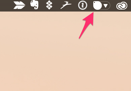 MacのカラーピッカーSipのアイコンを選択